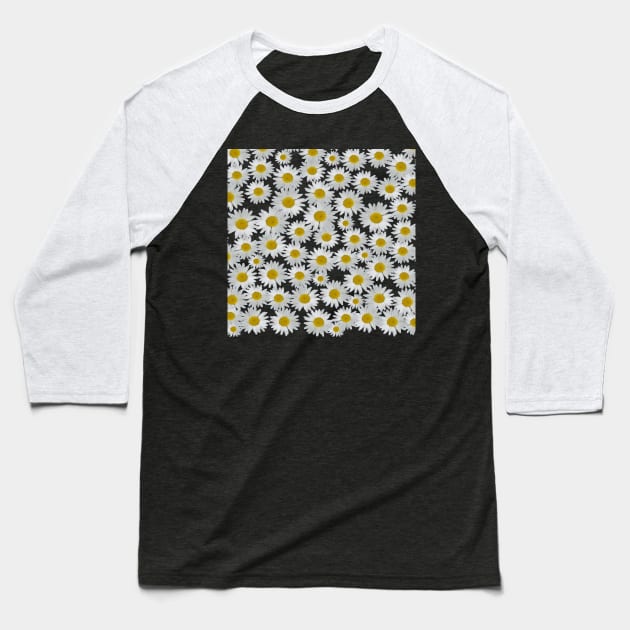 Daisies Baseball T-Shirt by AHelene